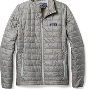 Patagonia gray nano puff jacket